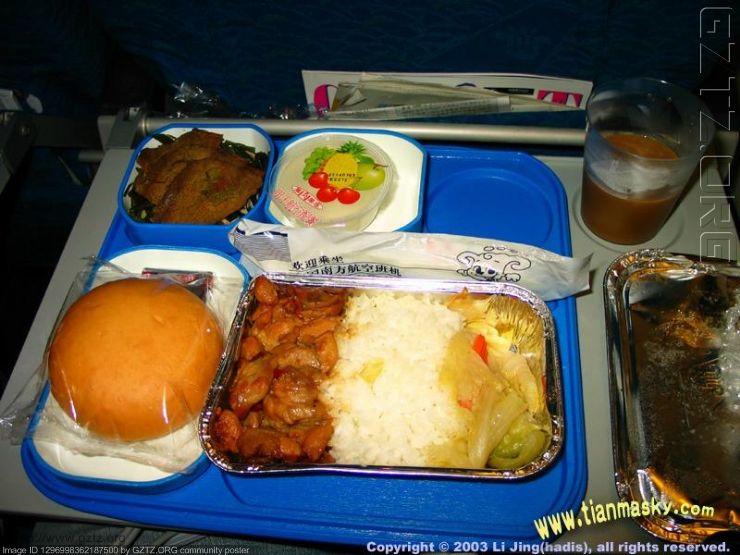 南方航空头等舱飞机餐